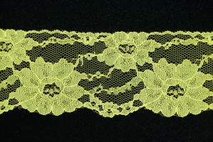 3 inch Flat Lace, Buttercup (218-yard FULL SPOOL) MADE IN USA